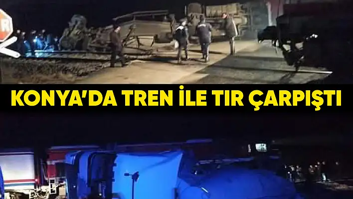 Yolcu treni, hemzemin geçitte TIR'a çarptı: 1 yaralı