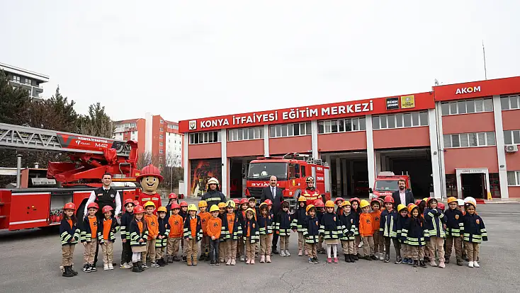 Konya’da 1. Sınıfa Giden 45 Bin öğrenciye İtfaiye Eğitimi Verildi