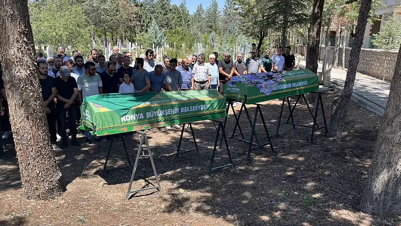 Derebucak'ta Boğulan Cemile ve Sariye Nur Kardeşler Son Yolculuğuna Uğurlandı