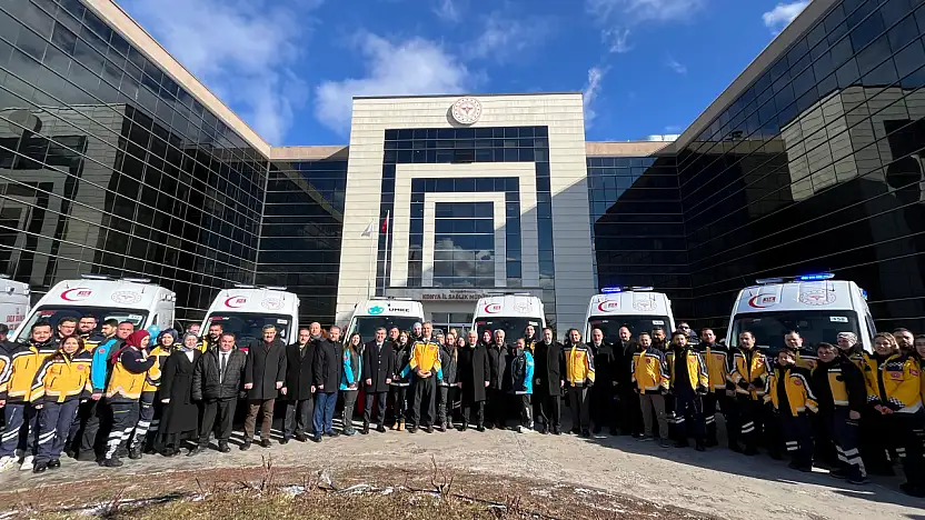 Konya'da Sağlık Filosu Güçleniyor: 14 Yeni Araç Hizmete Girdi