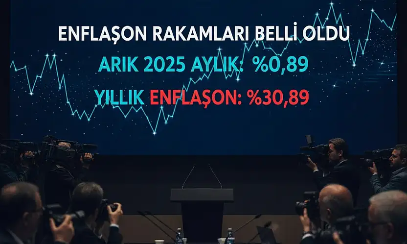 Rakamlar Belli Oldu: Aralık ayı enflasyonu %0,89 arttı.